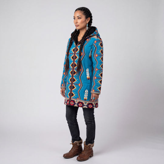 OLDTRIBES™ Sky Blue Long Coat