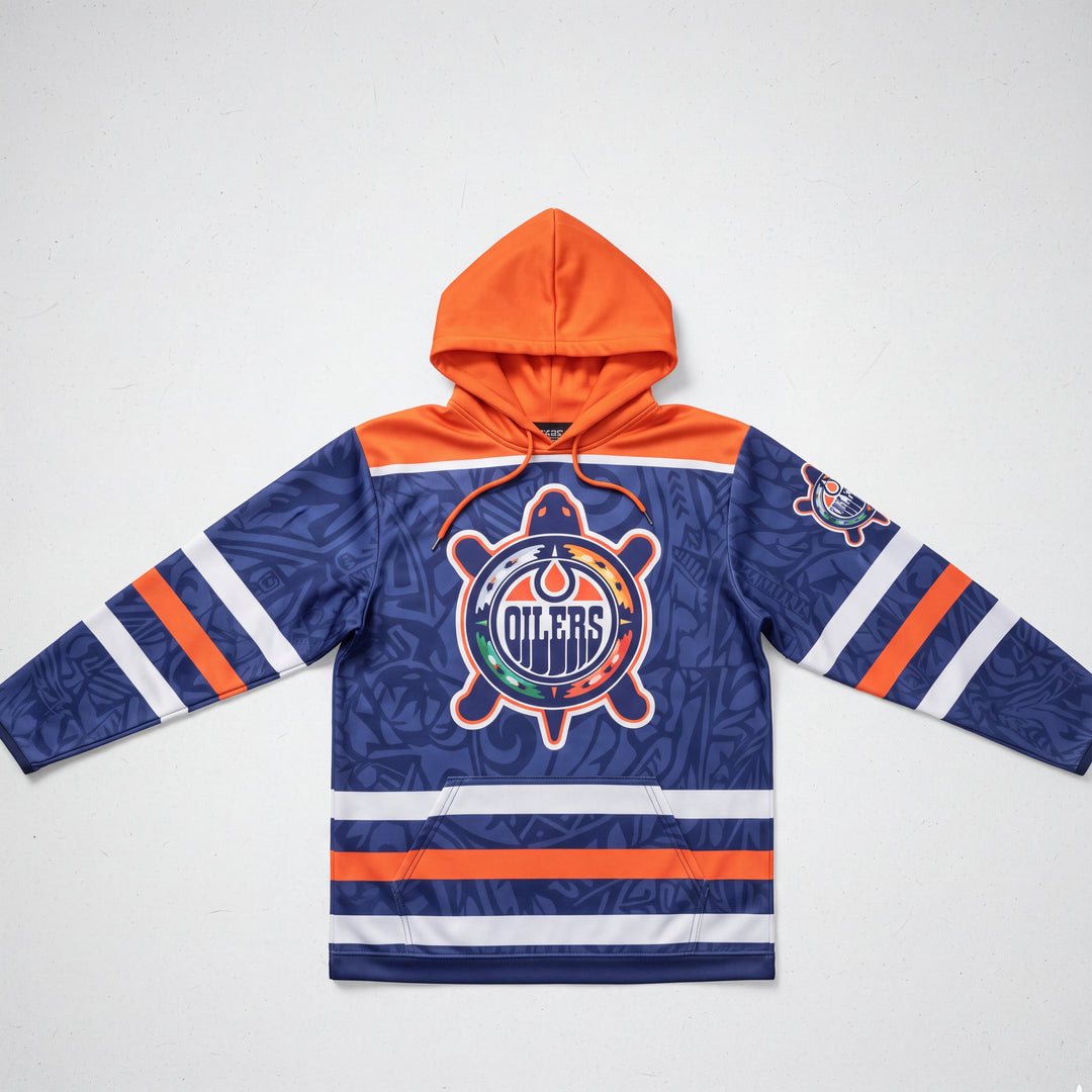 OLDTRIBES™ Heritage Orange &amp; Blue Hoodie