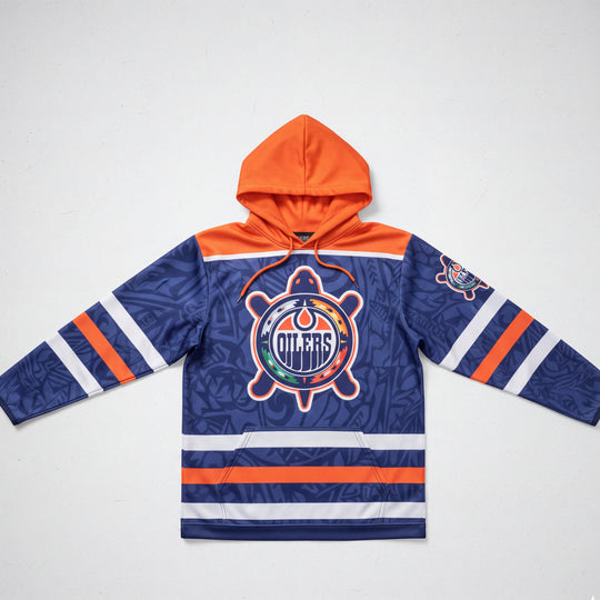 OLDTRIBES™ Heritage Orange &amp; Blue Hoodie