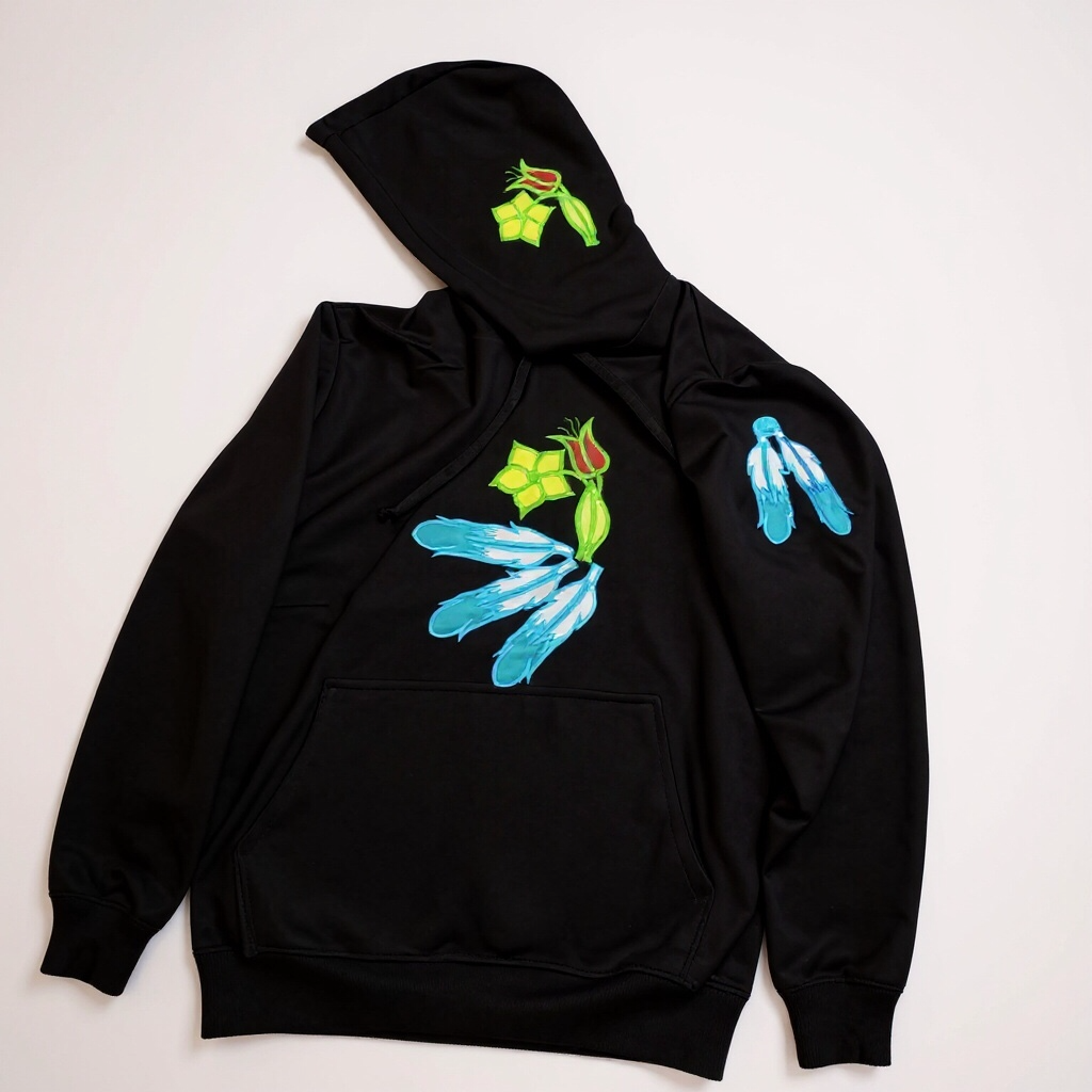 Embroidered Hoodies (Feather)