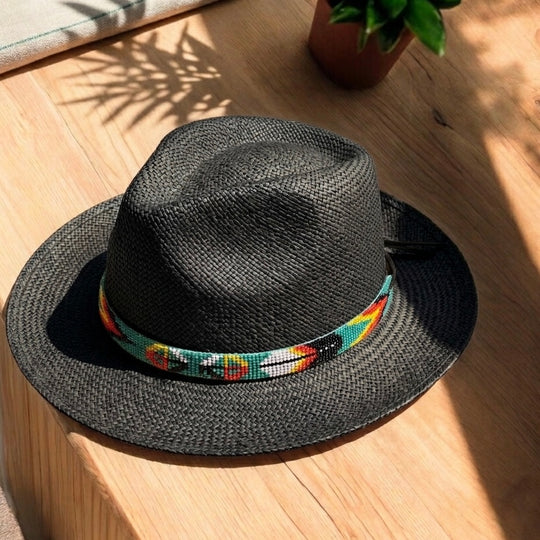 Turquoise Handmade Beaded Hatband