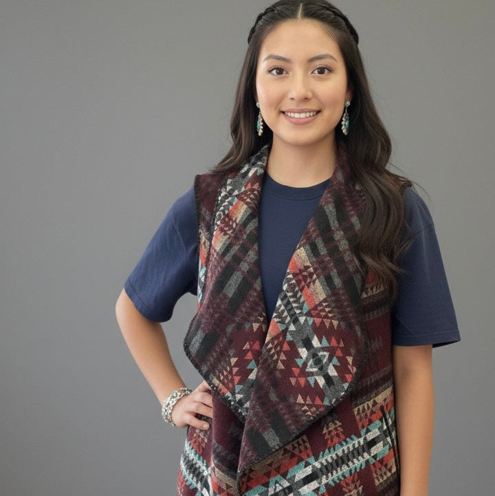 Vest Shawl Ruana Cardigan Sweater