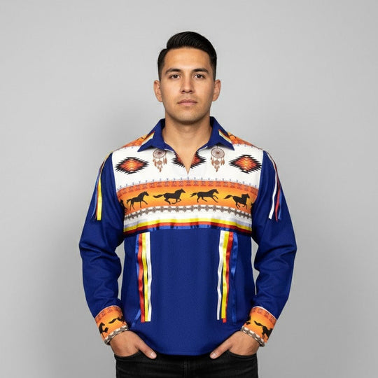 Ribbon Shirt with Horses