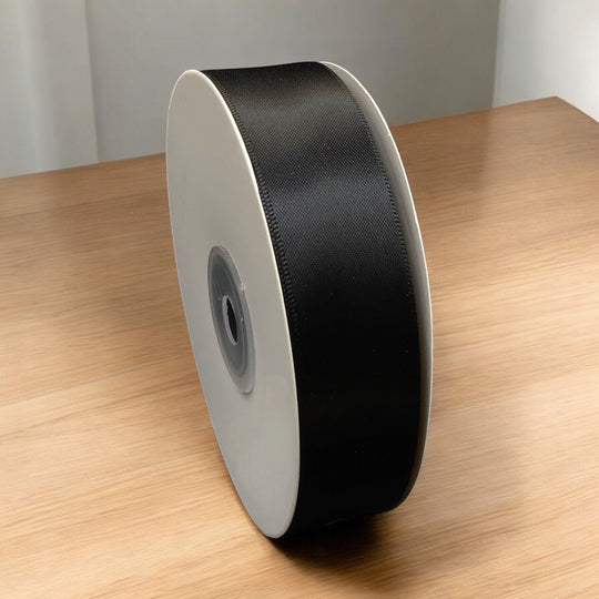 30 Meter Double Face Black #860 Ribbon Roll