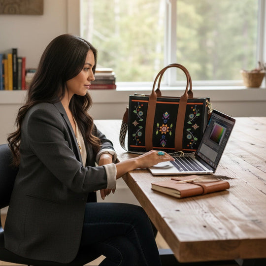 Sac à main en cuir OLDTRIBES™ (fleur)