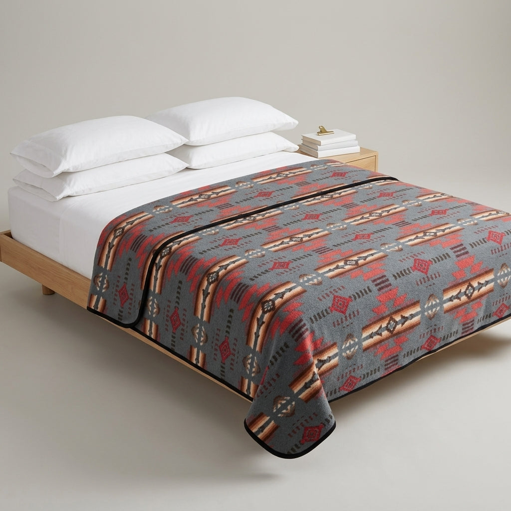 Native Butterfly Polar Fleece Blanket (Galaxy)
