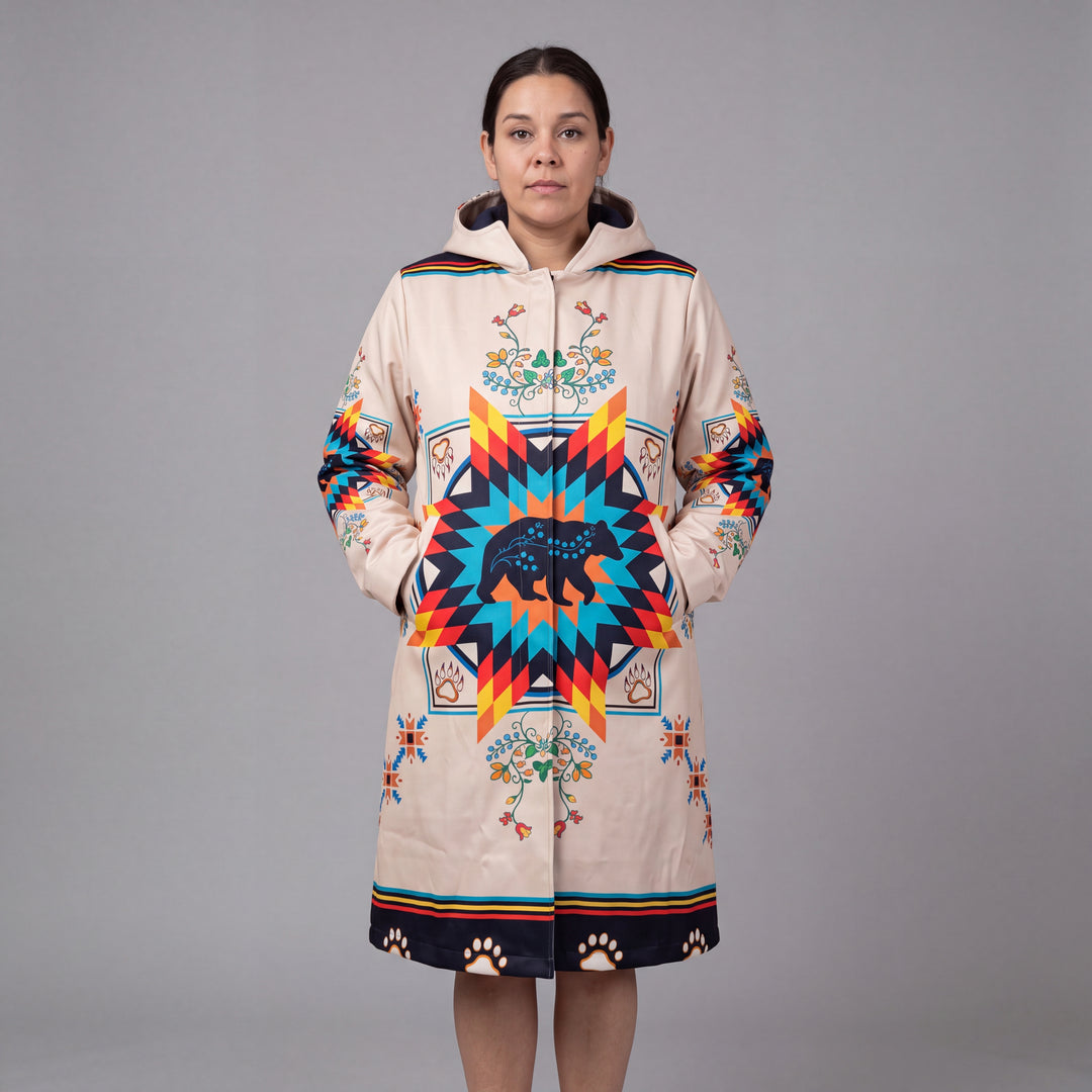 OLDTRIBES Courage bear  Long Coat (white)
