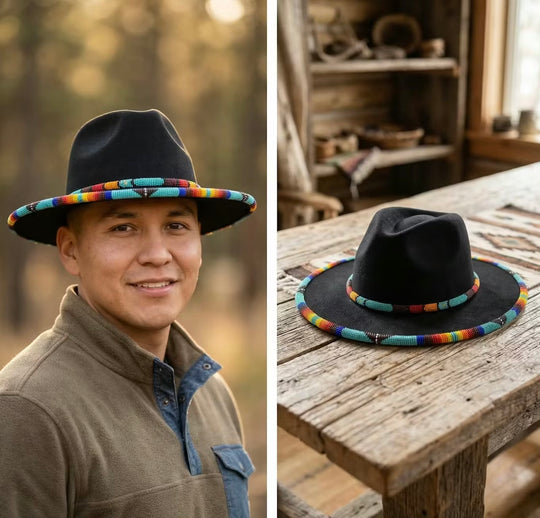 Size-57 Handmade Beaded Hat