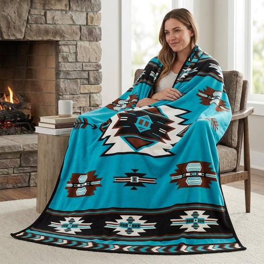 Turquoise Fleece Blanket
