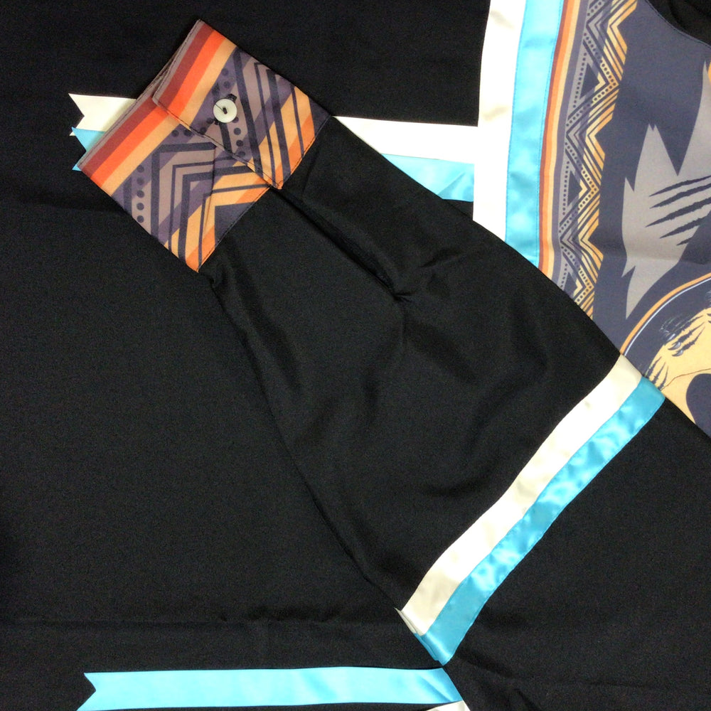 Turquoise and White Ribbon Shirt