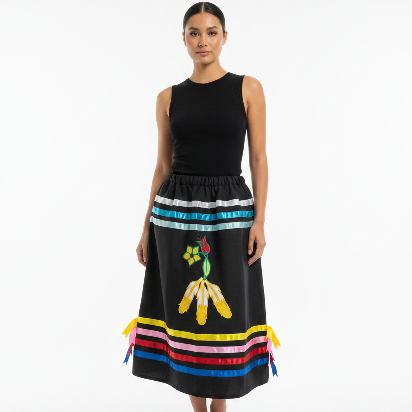 OLDTRIBES™ Feather Ribbon Skirt