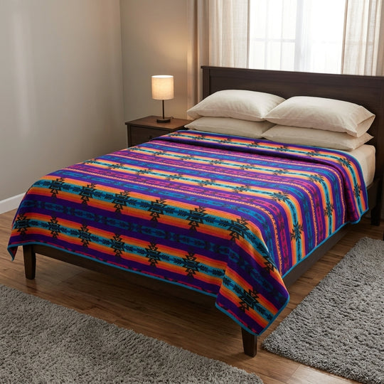 OLDTRIBES™ Native Design Alpaca Blanket