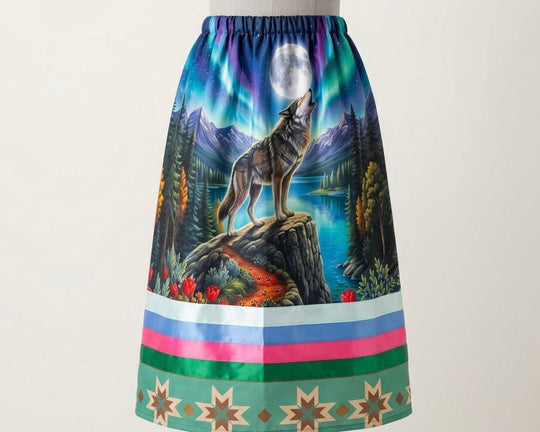 Northern Wolf Ribbon Skirt