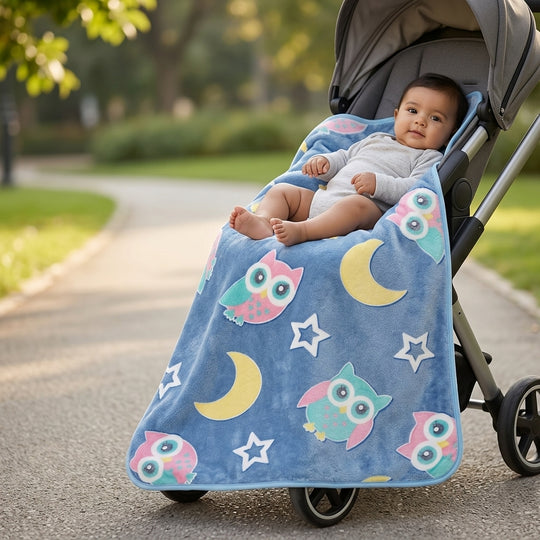 Night Sky Owls baby blankets