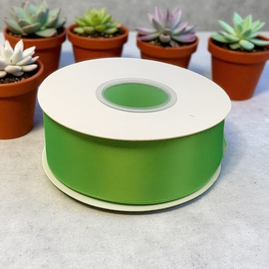 Satin Ribbon Double Face Light Green  #549 -3.8 cm Wide