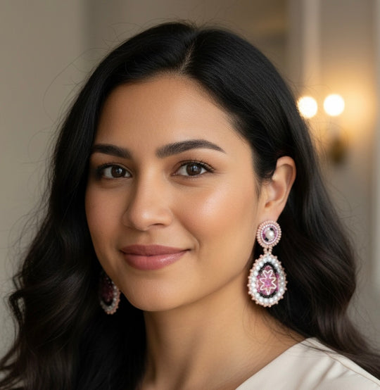 Drop Beaded Earrings(2)