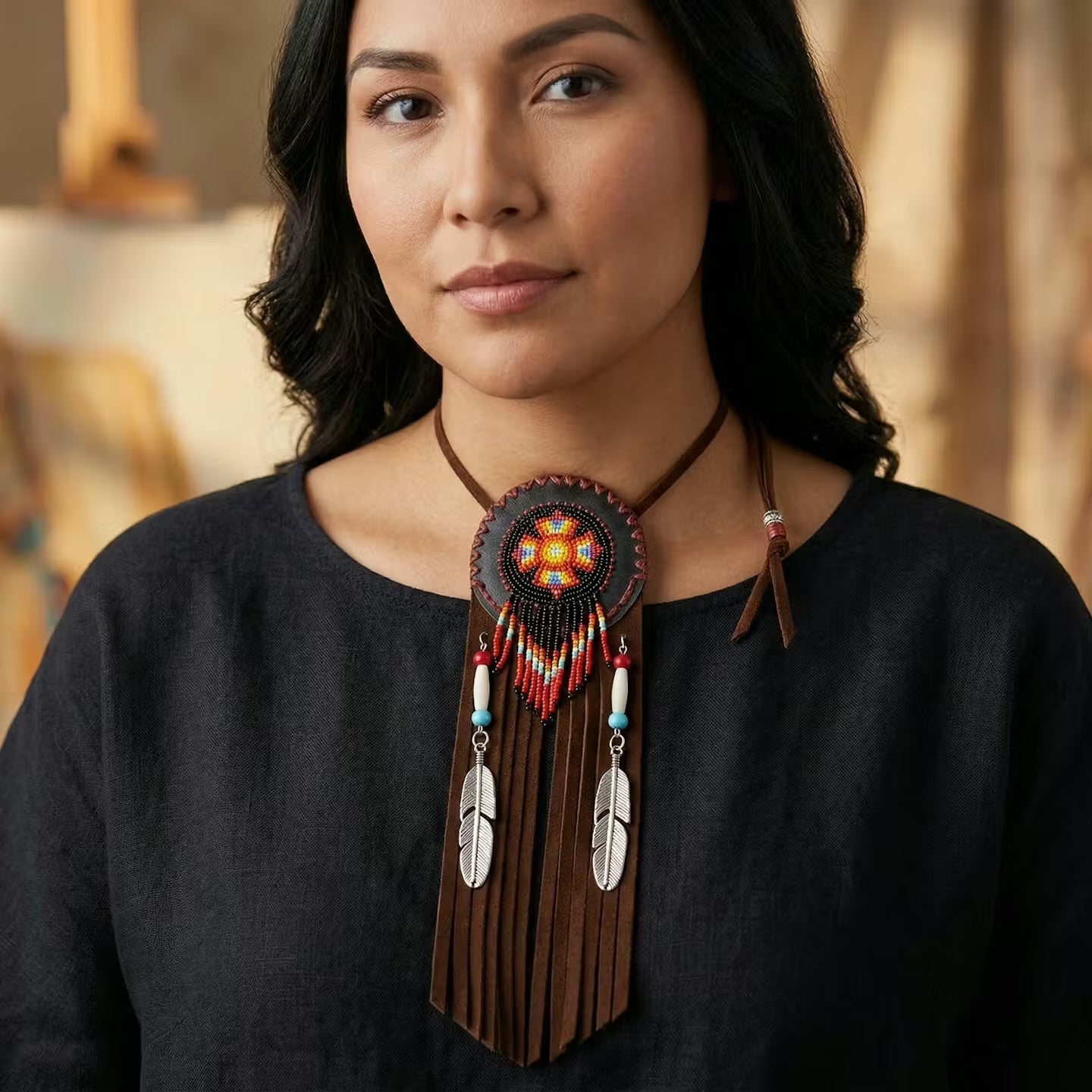 OLDTRIBES Regalia Medallion Brown