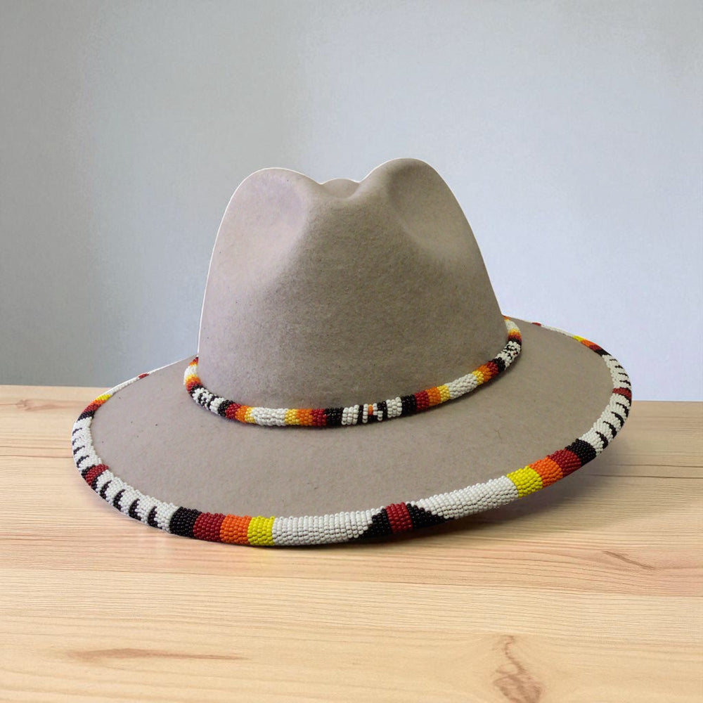 Size-61 Handmade Beaded Hat