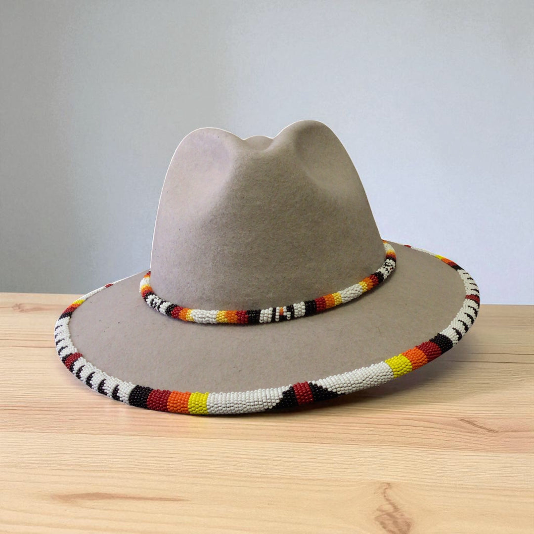 Size-61 Handmade Beaded Hat