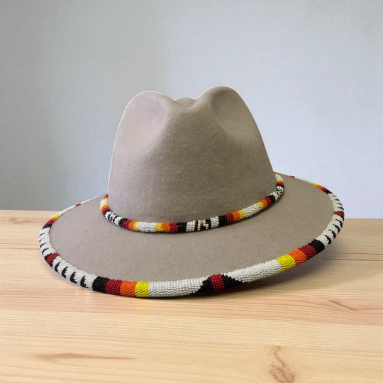 Size-61 Handmade Beaded Hat