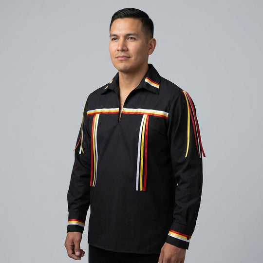 Red Yellow White Ribbon Shirt