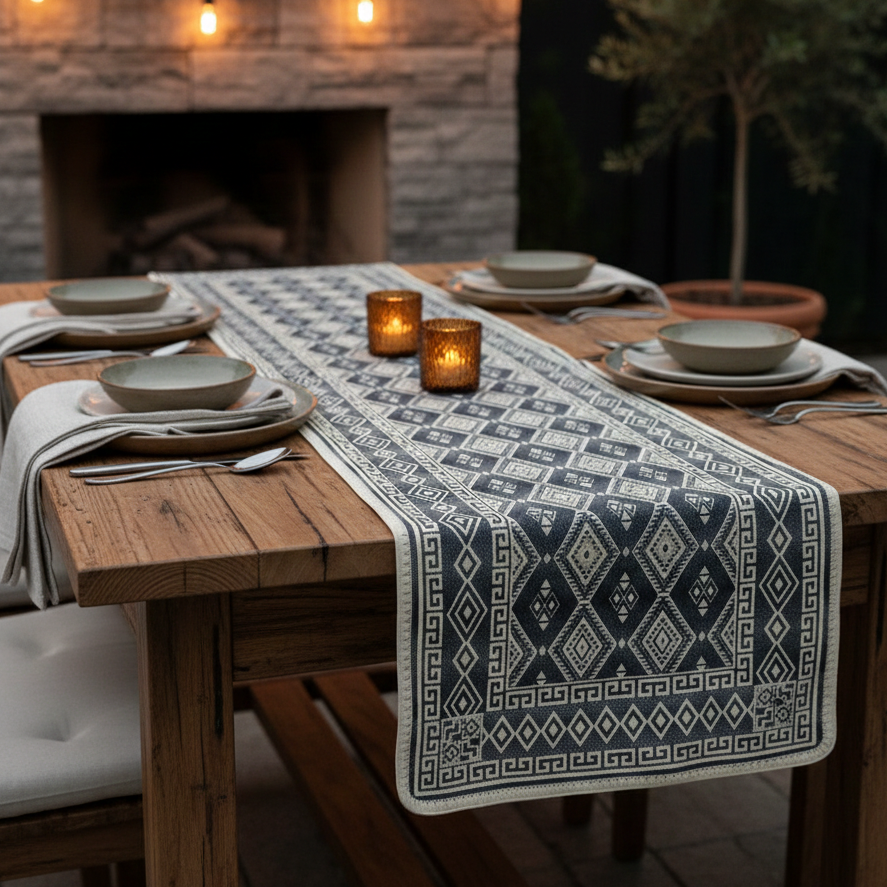 Midnight Totem Table Runner