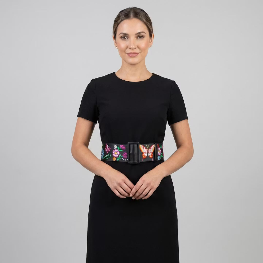 Heritage Leather Regalia  Belt (BUTTERFLY)