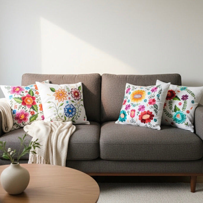 Embroidered Pillows Cushion Cover(#5)