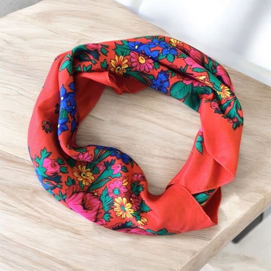 Scarlet( Red)Kokum Scarf – OldTribes - Main Image