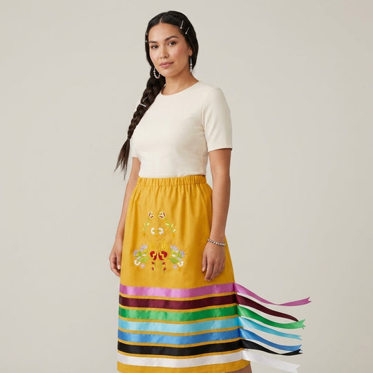 OLDTRIBES™ Paws &amp; Petals  Ribbon Skirt
