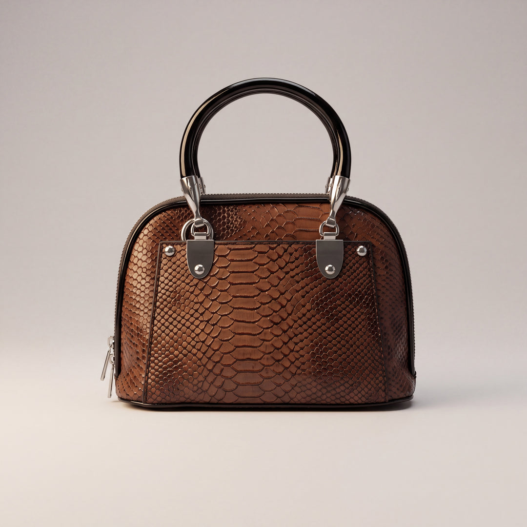 Luxe Duo-Zip Crossbody Handbag