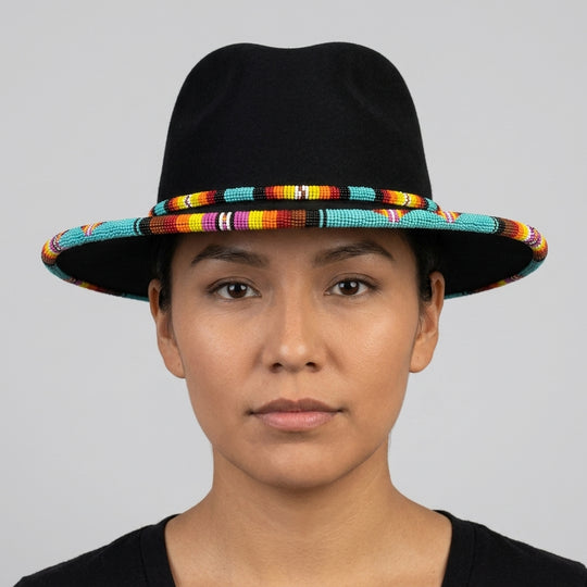 Size-58 Handmade Beaded Hat