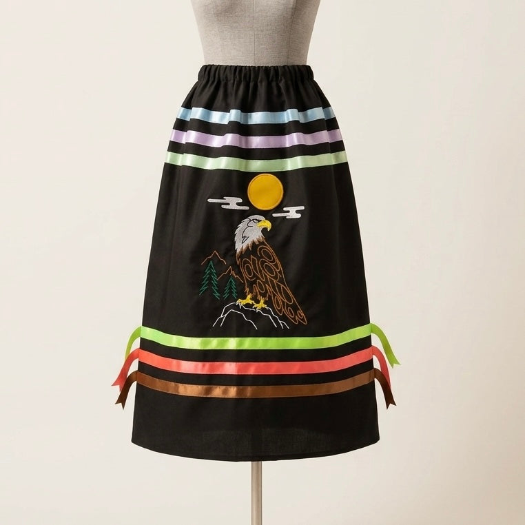 Golden Eagle Spirit Ribbon Skirt
