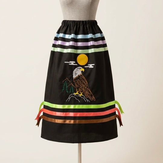 Golden Eagle Spirit Ribbon Skirt