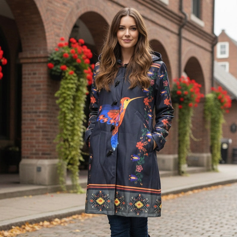 OLDTRIBES™ Midnight Hummingbird Long Coat