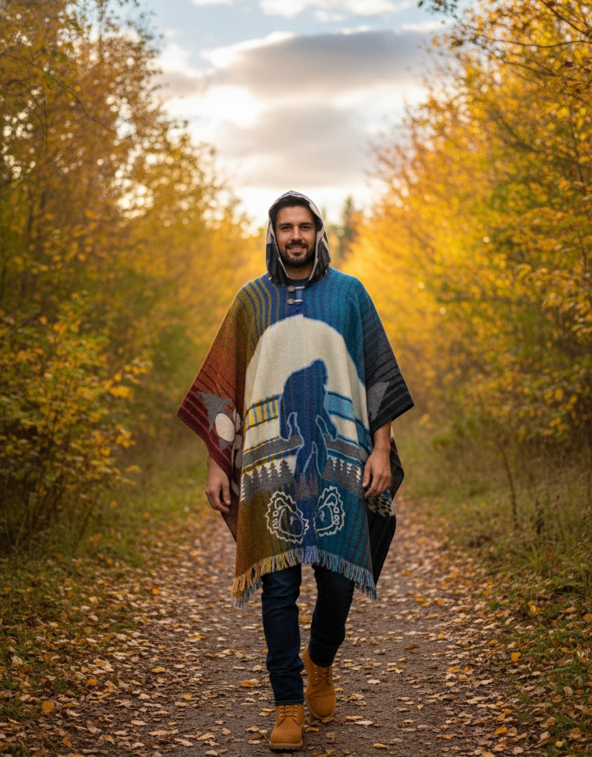 Big foot Hand Made Wool Poncho