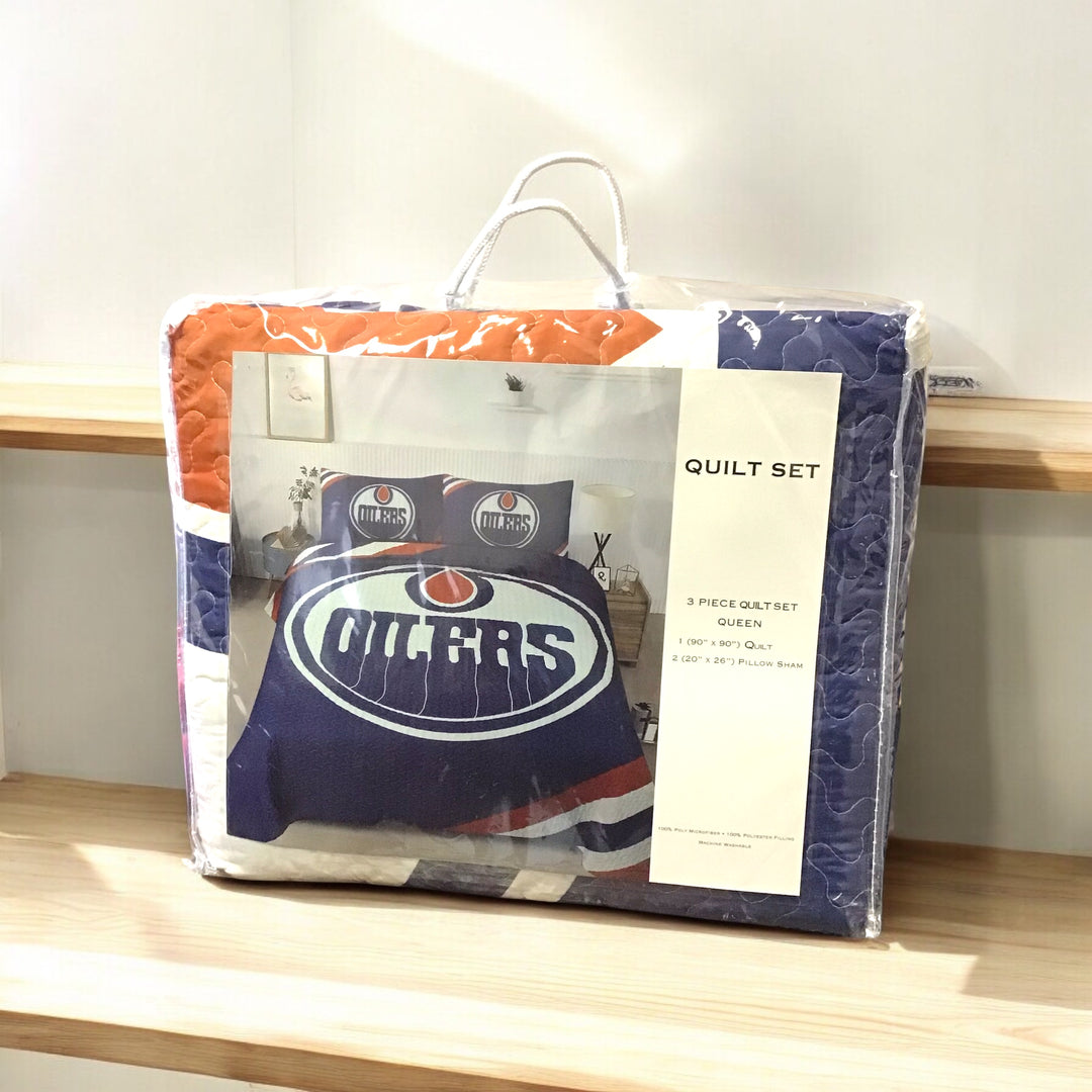 Oilers 3 Piece Quilt Set
