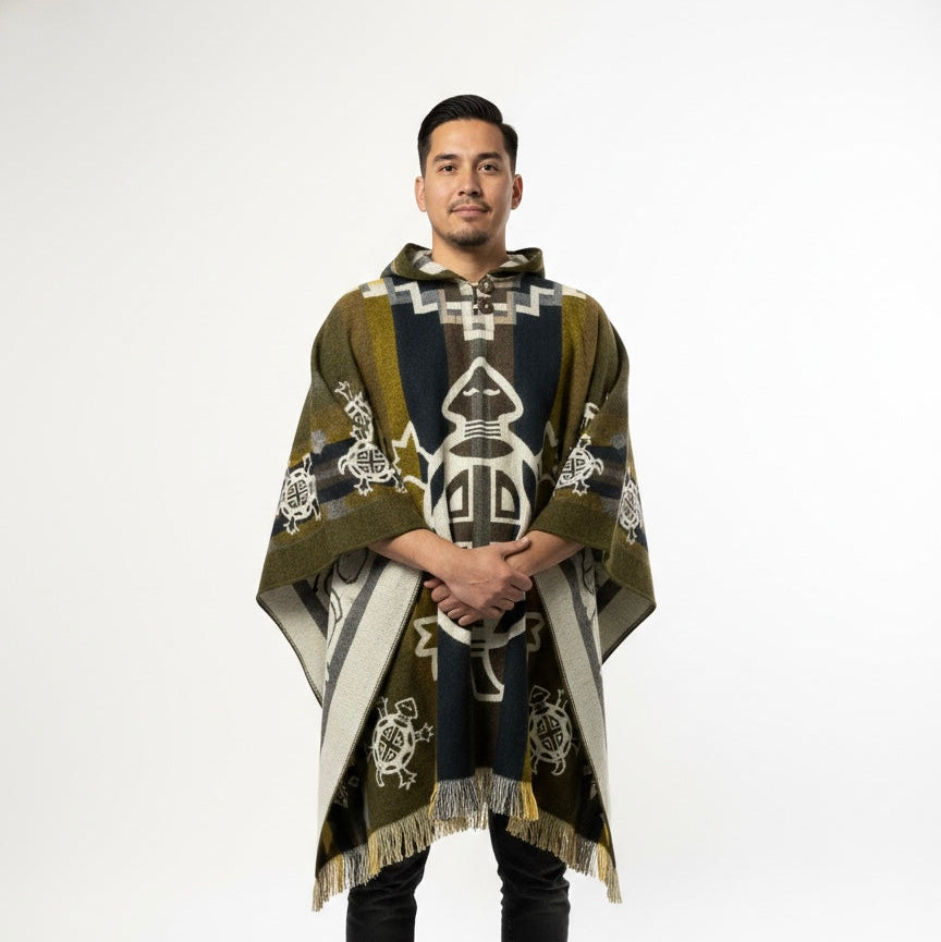 Turtle HandMade Wool Poncho