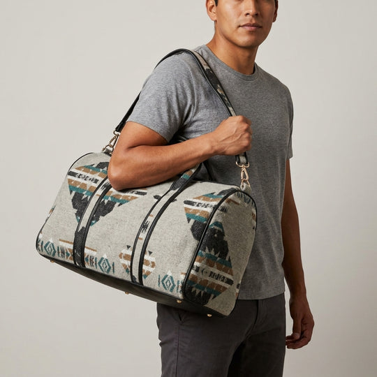 Grey Duffle bags