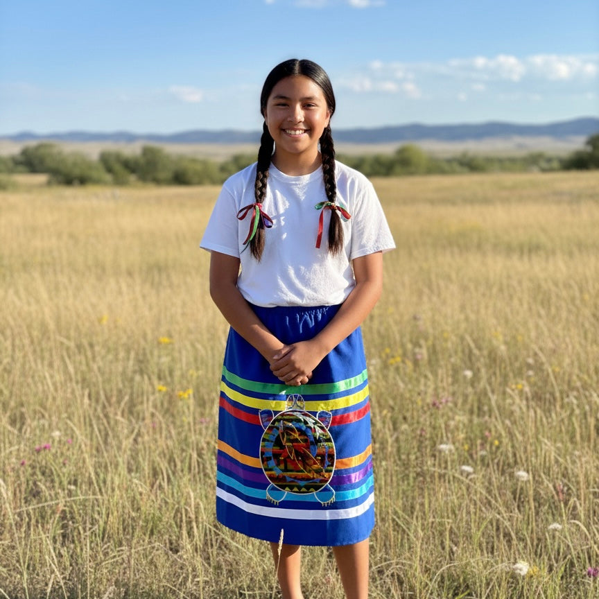 OLDTRIBES™ Youth Turtle Ribbon Skirt