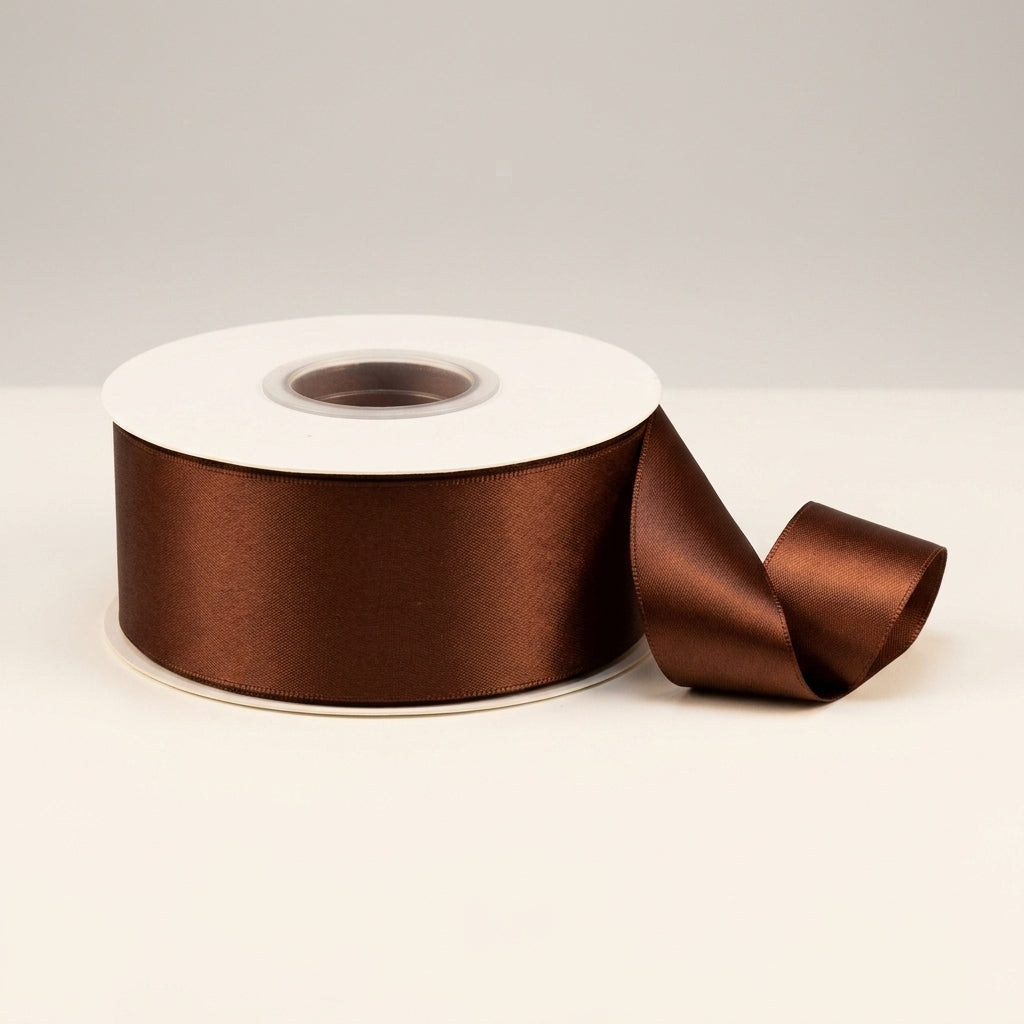 Satin Ribbon Double Face- Chestnut 