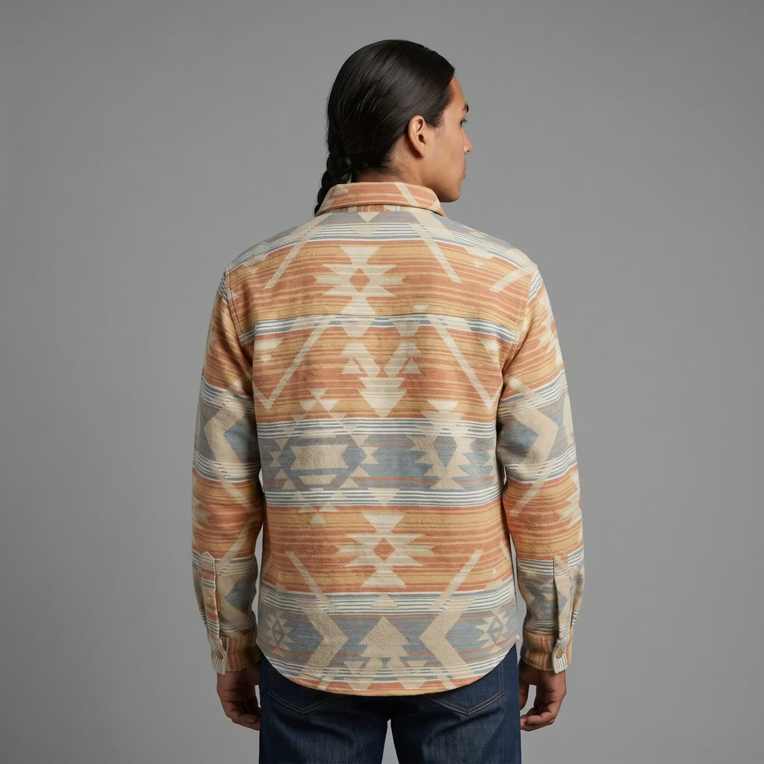 Light Blue and Orange  Grand Canyon Jacket (Unisex)