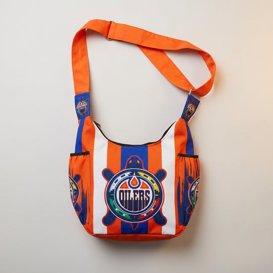 Orange Blue Oiler Crossbody Bag