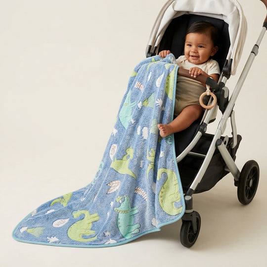 Cute Dinosaurs baby blankets
