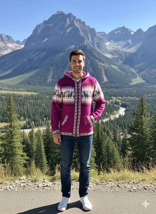 Unisex Alpaca Pink Sweater