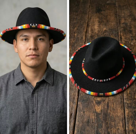 Size-61 Handmade Beaded Hat