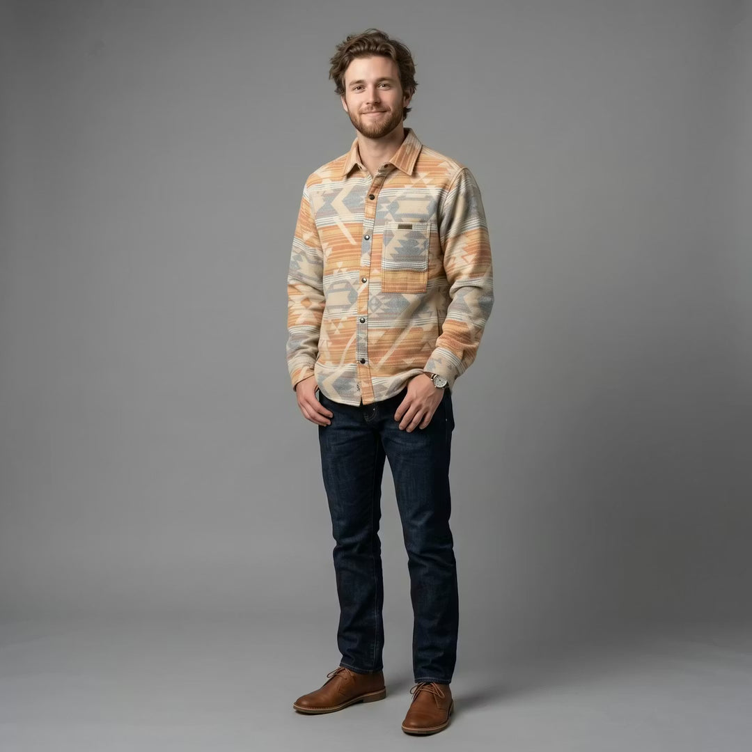 Light Blue and Orange  Grand Canyon Jacket (Unisex)
