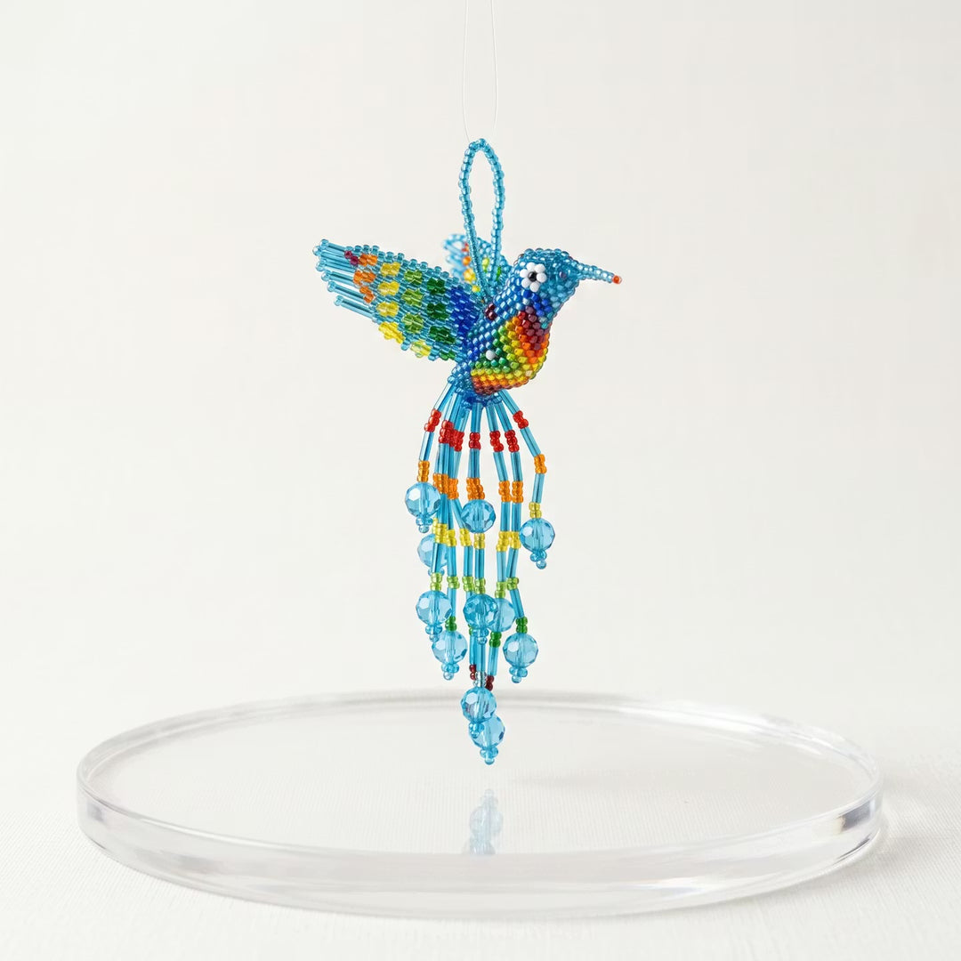 Blue Beaded Humming Bird
