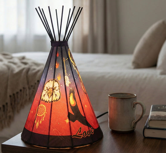Teepee Table Lamp Eagle