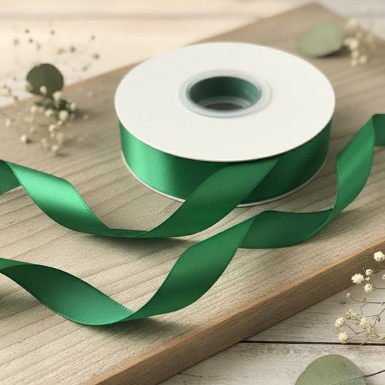 30 Meter Double Face Dark Green #552 Ribbon Roll